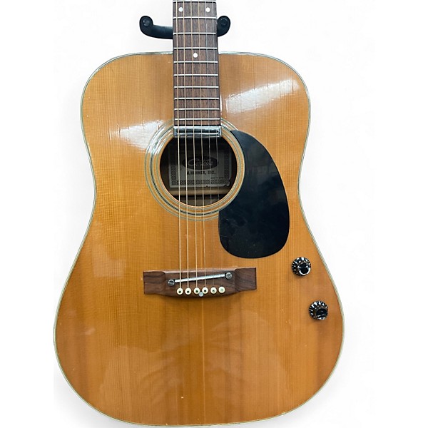 Vintage 1960s Hohoner contessa Antique Natural Acoustic Electric Guitar