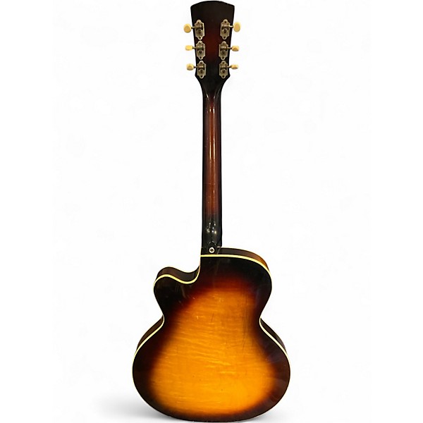 Vintage 1960s Vega E-221T 2 Color Sunburst Hollow Body Electric Guitar