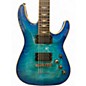 Used Schecter Guitar Research Omen Extreme 6 Ocean Blue Burst Solid Body Electric Guitar