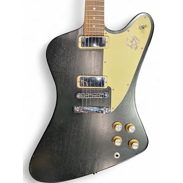 Used Gibson 1970S Tribute Firebird Studio Black Solid Body Electric Guitar