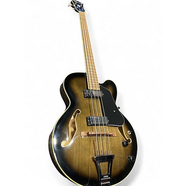 Used Ibanez AFB200 Black Sunburst Electric Bass Guitar