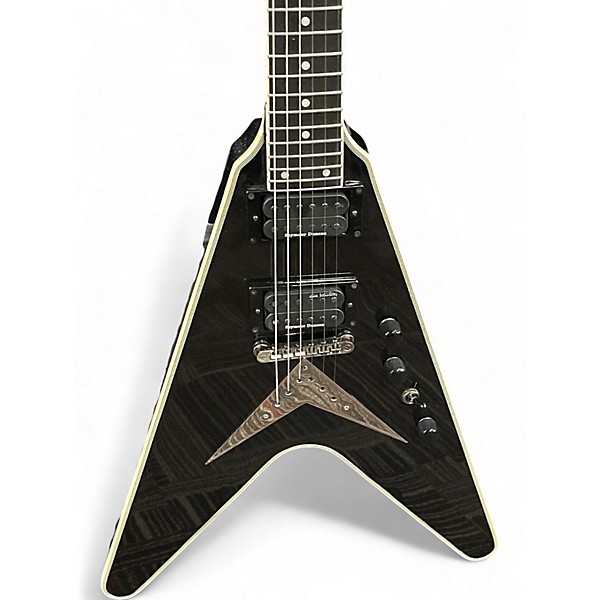 Used Epiphone DAVE MUSTAINE FLYING V BLACK SPARKLE Solid Body Electric Guitar