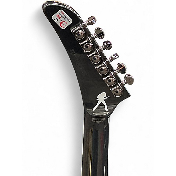Used Epiphone DAVE MUSTAINE FLYING V BLACK SPARKLE Solid Body Electric Guitar