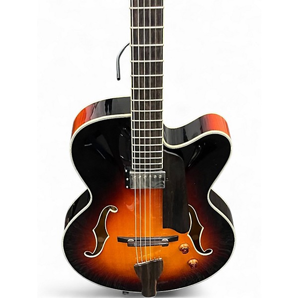 Used Eastman AR503CE 3 Tone Sunburst Hollow Body Electric Guitar