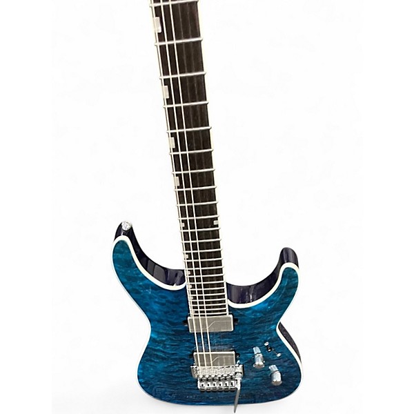 Used ESP MH1000ET Ocean Blue Burst Solid Body Electric Guitar