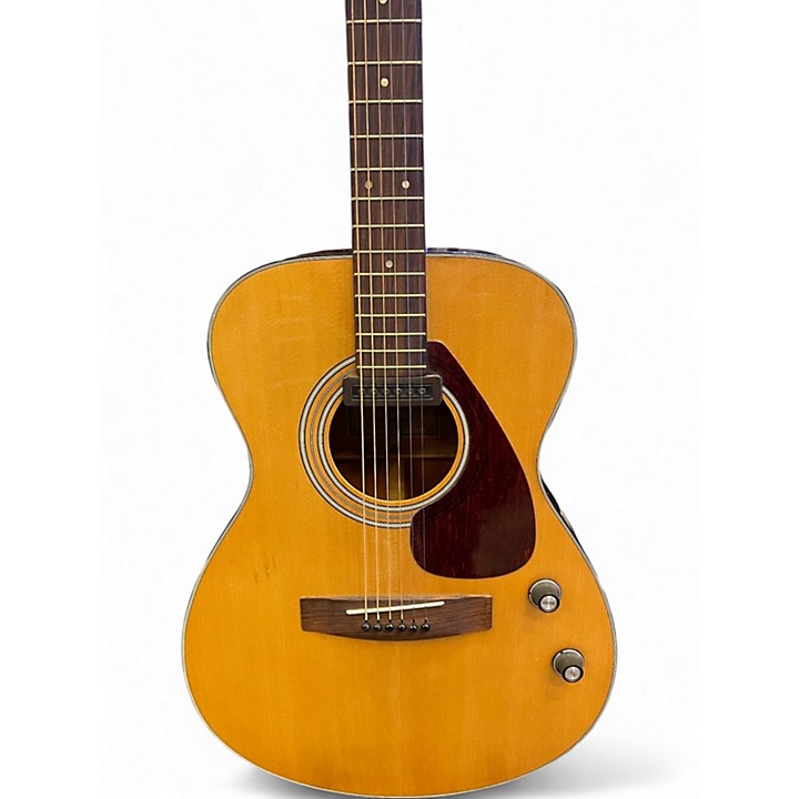 Vintage 1970s Yamaha FG-110E Natural Acoustic Guitar Natural