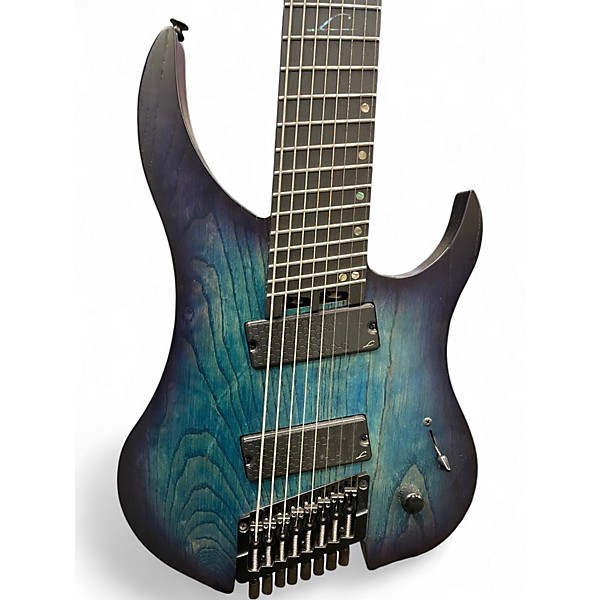 Used Legator Ghost Performance 8 Multi Scale Blue Burst Solid Body Electric Guitar