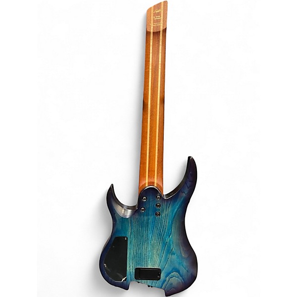 Used Legator Ghost Performance 8 Multi Scale Blue Burst Solid Body Electric Guitar