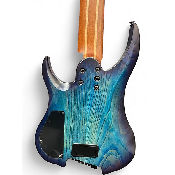 Used Legator Ghost Performance 8 Multi Scale Blue Burst Solid Body Electric Guitar