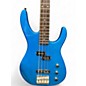 Used Squier HM Bass Blue Electric Bass Guitar