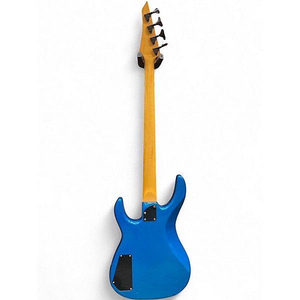 Used Squier HM Bass Blue Electric Bass Guitar