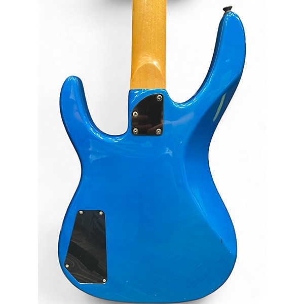 Used Squier HM Bass Blue Electric Bass Guitar