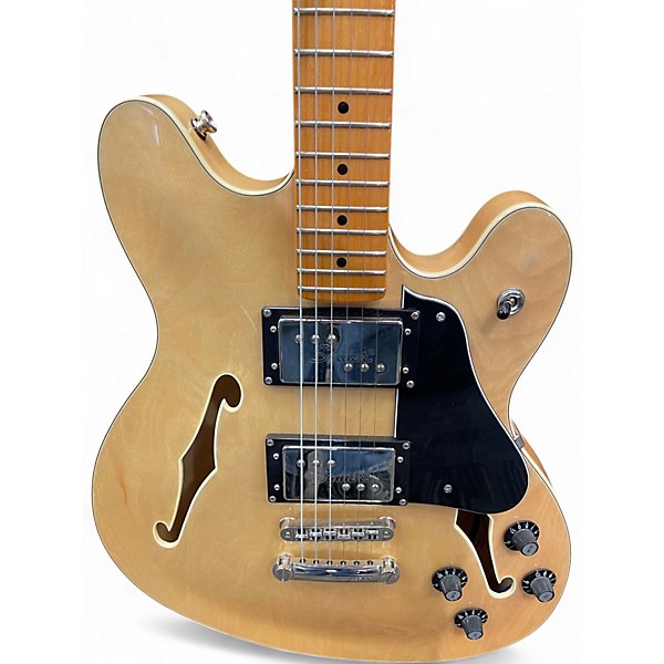 Used Squier Classic Vibe Starcaster Natural Hollow Body Electric Guitar