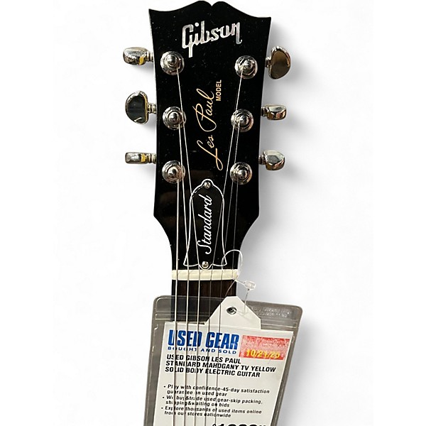 Used Gibson Les Paul Standard Mahogany TV Yellow Solid Body Electric Guitar