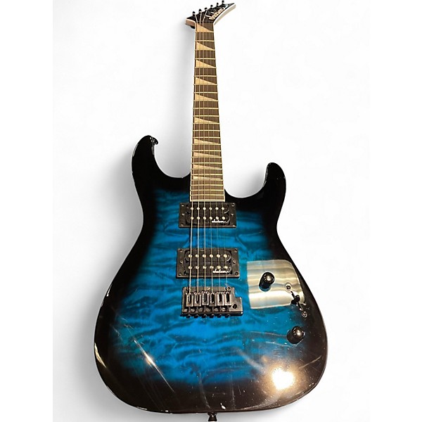 Used Jackson JS20 DKQ Transparent blue Solid Body Electric Guitar