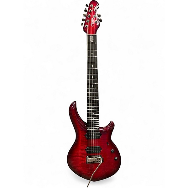 Used Sterling by Music Man JOHN PETRUCCI MAJESTY 7-STRING RED Solid Body Electric Guitar