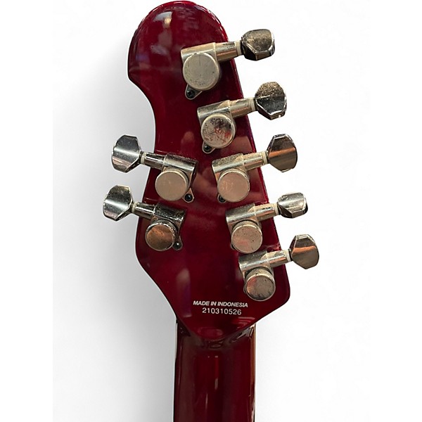 Used Sterling by Music Man JOHN PETRUCCI MAJESTY 7-STRING RED Solid Body Electric Guitar