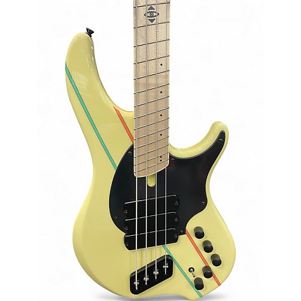Used 2024 Dingwall JT3 JOHN TAYLOR SIGNATURE Cream (RIO ALBUM STRIPES) Electric Bass Guitar