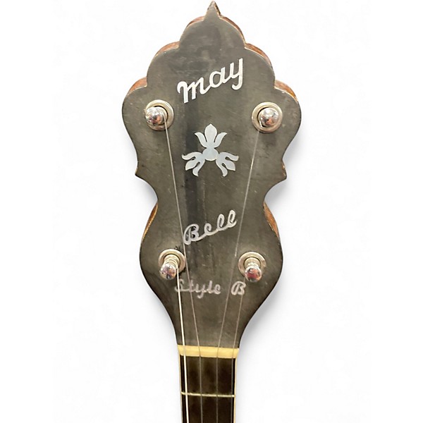 Vintage 1920s Slingerland may bell style B Natural Banjo