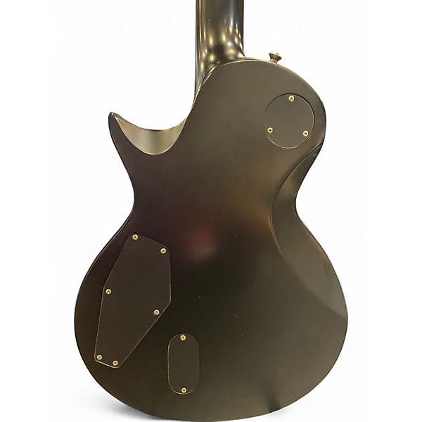 Used ESP EC1000 Deluxe Black and Gold Solid Body Electric