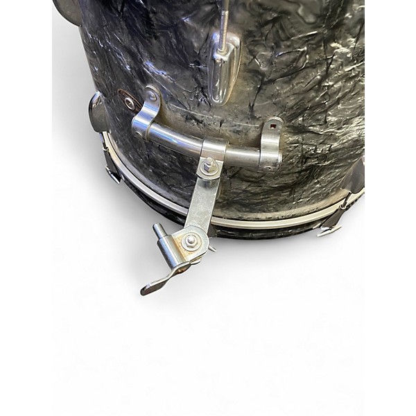 Vintage 1960s Slingerland 3 Piece Sound King Black diamond pearl Drum Kit