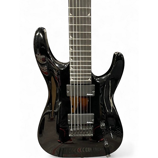 Used Jackson SLATXF7 Soloist 7 String Black Solid Body Electric