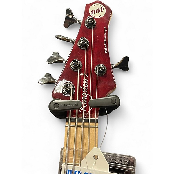 Used MTD kingston z5 red Electric Bass Guitar