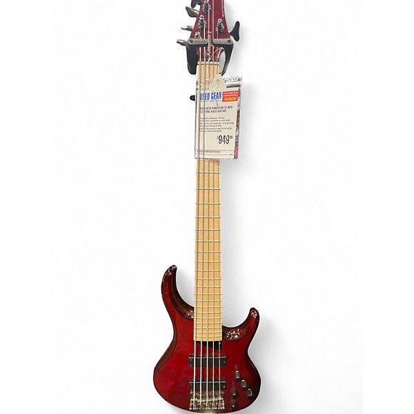 Used MTD kingston z5 red Electric Bass Guitar