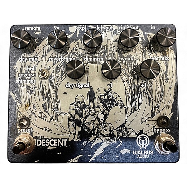 Used Walrus Audio Descent Reverb Effect Pedal