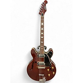 Vintage 1970s Lyle Crestwood Astral II Mahogany Hollow Body Electric Guitar