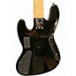 Used Squier Deluxe Jazz Bass Active V 5 String Black Electric Bass Guitar