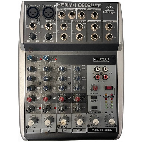 ベリンガー XENYX Q802USB ミキサー USB対応 Behringer | Product | Q802USB