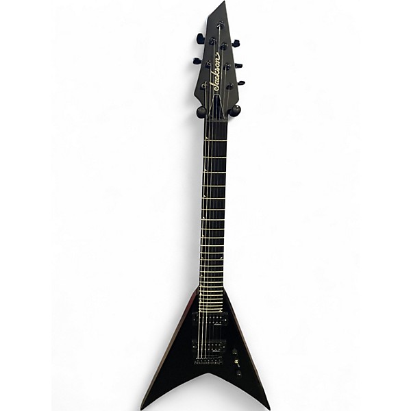 Used Jackson KING V JS22 7 Black Solid Body Electric Guitar