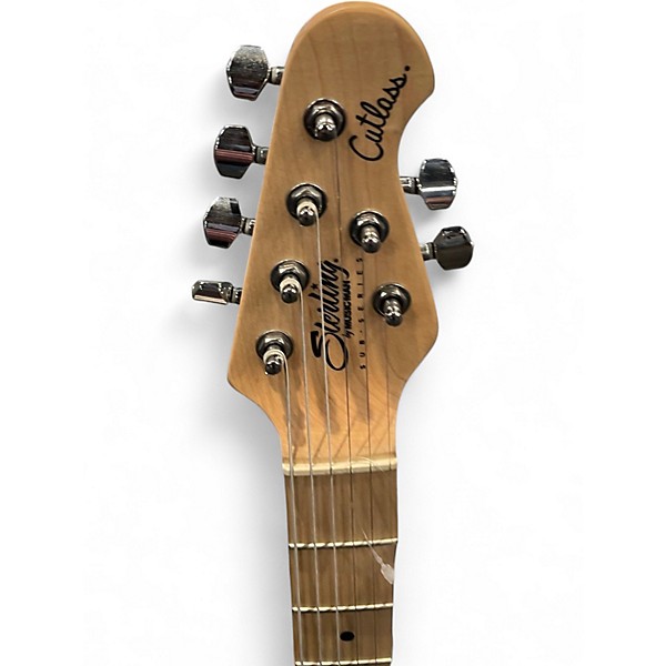 Used Sterling by Music Man Cutlass Orange Solid Body Electric Guitar