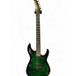 Used Schecter Guitar Research Diamond Series PT Trans Green Solid Body Electric Guitar thumbnail