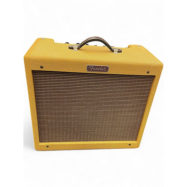 Used Fender Blues Junior Lacquered Tweed 15W Tube Guitar Combo Amp