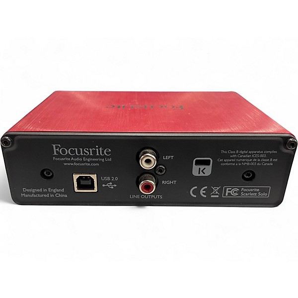 元箱付 美品 Forcusrite Scarlett solo Used Focusrite Scarlett Solo Audio Interface | Guitar Center