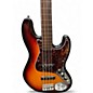 Used 2000s Fender American Standard Jazz Bass Fretless 3 Color Sunburst Electric Bass Guitar