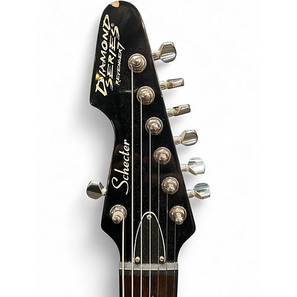 Used Schecter Guitar Research REVENGER Black Solid Body Electric Guitar