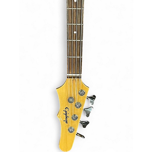 Used Epiphone ACCU BASS JR Red Electric Bass Guitar