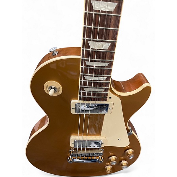 Used Gibson Les Paul Deluxe 70s Gold Top Solid Body Electric Guitar