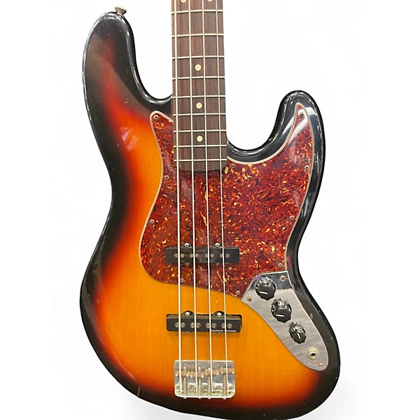 Used Fender Classic Series '60s Jazz Bass 3 Tone Sunburst Electric Bass Guitar