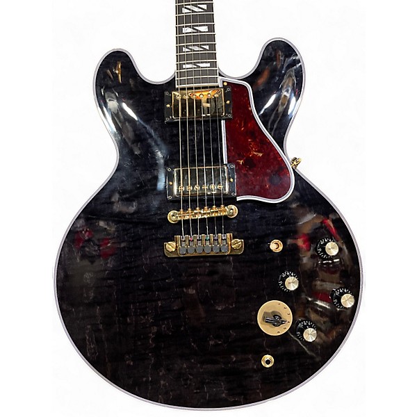 Used Gibson BB King Signature Lucille Black with Silver Pinstripes Hollow Body Electric Guitar