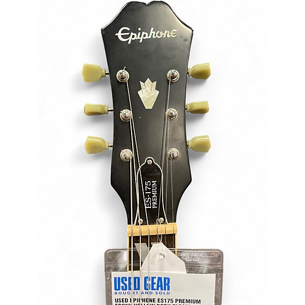 Used Epiphone ES175 Premium EBONY Hollow Body Electric Guitar