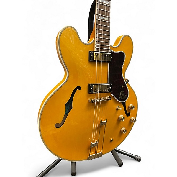 Used 2023 Epiphone Sheraton Blonde Hollow Body Electric Guitar