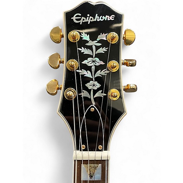 Used 2023 Epiphone Sheraton Blonde Hollow Body Electric Guitar