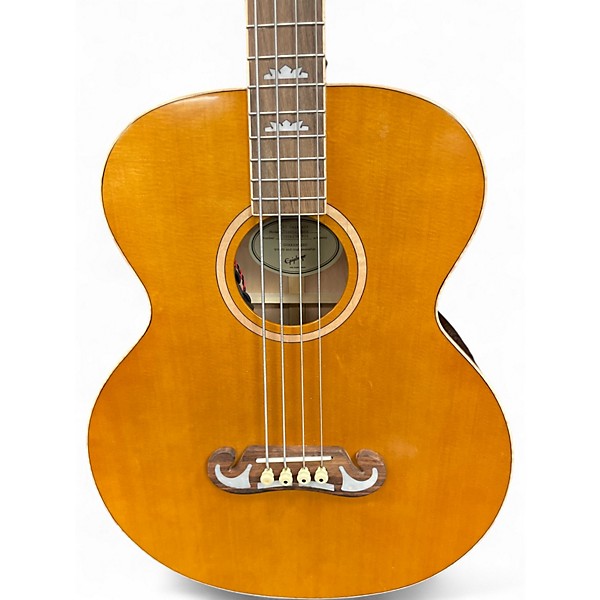 Used Epiphone El Capitan J200 Antique Natural Acoustic Bass Guitar