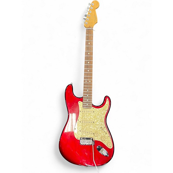 Used Fender STATOCASTER PLUS Red Solid Body Electric Guitar