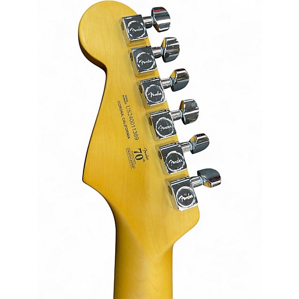 Used 2024 Fender American Professional II Stratocaster Thinline LTD trans pink Hollow Body Electric Guitar