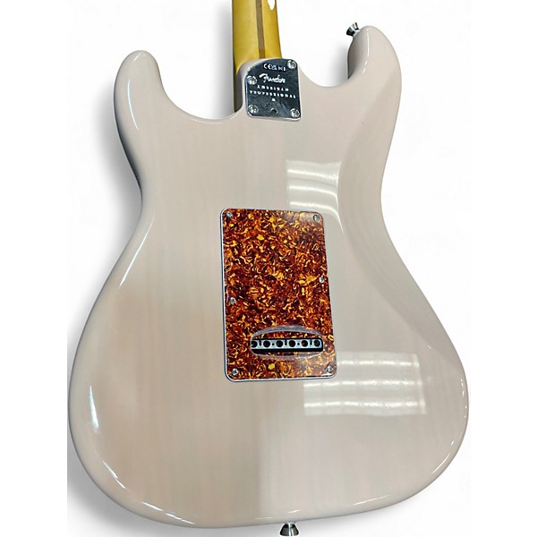 Used 2024 Fender American Professional II Stratocaster Thinline LTD trans pink Hollow Body Electric Guitar